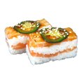 PRESSED SALMON OSHI JALEPEÑO (per 4 stuks)