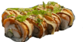 Geflamebeerde sake roll