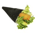 53. Tempura ebi handroll