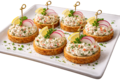 Canapé krabsalade