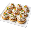 Canapé vleessalade