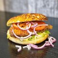 BBQ chicken burger