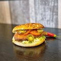Spicy chicken burger
