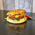 Spicy veggie burger