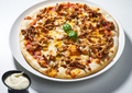 Pizza Shoarma met knoflooksaus
