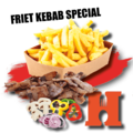 Bakje Frieten met Kebab Speciaal