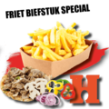 Bakje Frieten met Biefstuk Speciaal