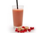 Verse fruit smoothie banaan/aardbei