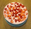 Aardbei kwarktaart huisgemaakt