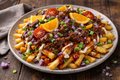 Loaded fries zuurvlees