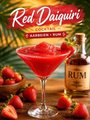 Red daiquiri cocktail