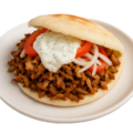 Pita gyros met saus