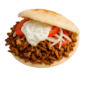 Pita gyros met saus