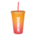 Dunkin‘ Cold Cup Orange Gradient