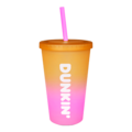 Dunkin' Cold Cup Orange-Pink