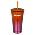 Dunkin' Edelstahlbecher Orange-Blau