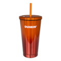 Dunkin' Edelstahlbecher Orange Farbverlauf
