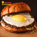 Ramaburger Vlees met Ei راما برغر لحم مع بيض