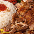 Kip Shoarma met rijst وجبة شاورما دجاج مع رز