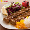 Gegrilde 2 Spies Syrische Kebab وجبة كباب سيخين