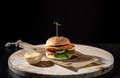 Spicy chicken burger