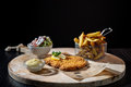 Kipschnitzel menu