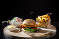 Greek chicken burger menu