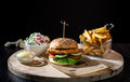 Spicy chicken burger menu