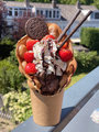 Bubble Waffle With Ice Cream