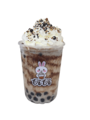 Black sesame milk tea