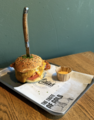BBQ infused chicken burger