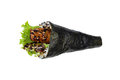 64. Tempura ebi handroll