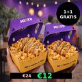 Loaded fries crunchy chicken klein 1+1 GRATIS