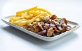Friet gyros varkensvlees inclusief saus