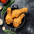 Crispy chicken drumstick