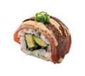 Flamed tuna roll uramaki