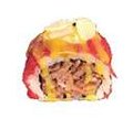 Beef roll uramaki