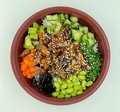 Poké bowl unagi