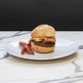 Hamburger bacon egg