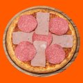Pizza ham salami