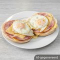 Broodje uitsmijter ham en kaas