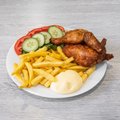 Halve kip menu