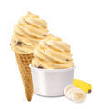 Banaan royaal roomijs