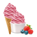 Yoghurt bosvruchten roomijs