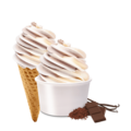 Chocolade/ vanille roomijs