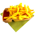 Friet curry