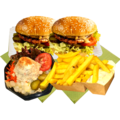 Hamburger menu Black angus