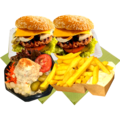 Cheese Hamburger menu Black angus