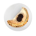 Vegan calzone met chocoladepasta