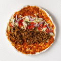 Turkse pizza met lamsshoarma